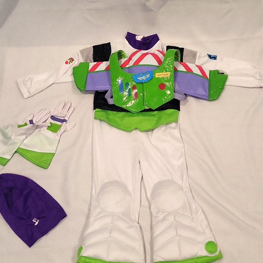 Disney Buzz Lightyear Costume - White, Green, Purple